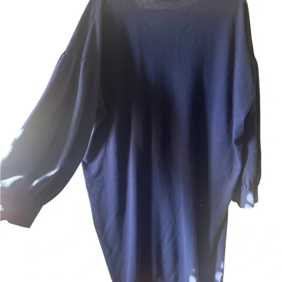 Lauren Ralph Lauren Navy V-Neck Sweater Dress - Picture 2 of 6